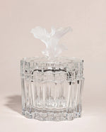 Calla Lily – transparent crystal jar with frosted calla lily flower lid فاخر من أتيليه كاروسيل
