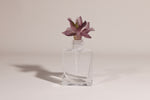 Lily luxury glass perfume bottle with handcrafted crystal lily flower by Atelier Carrousel