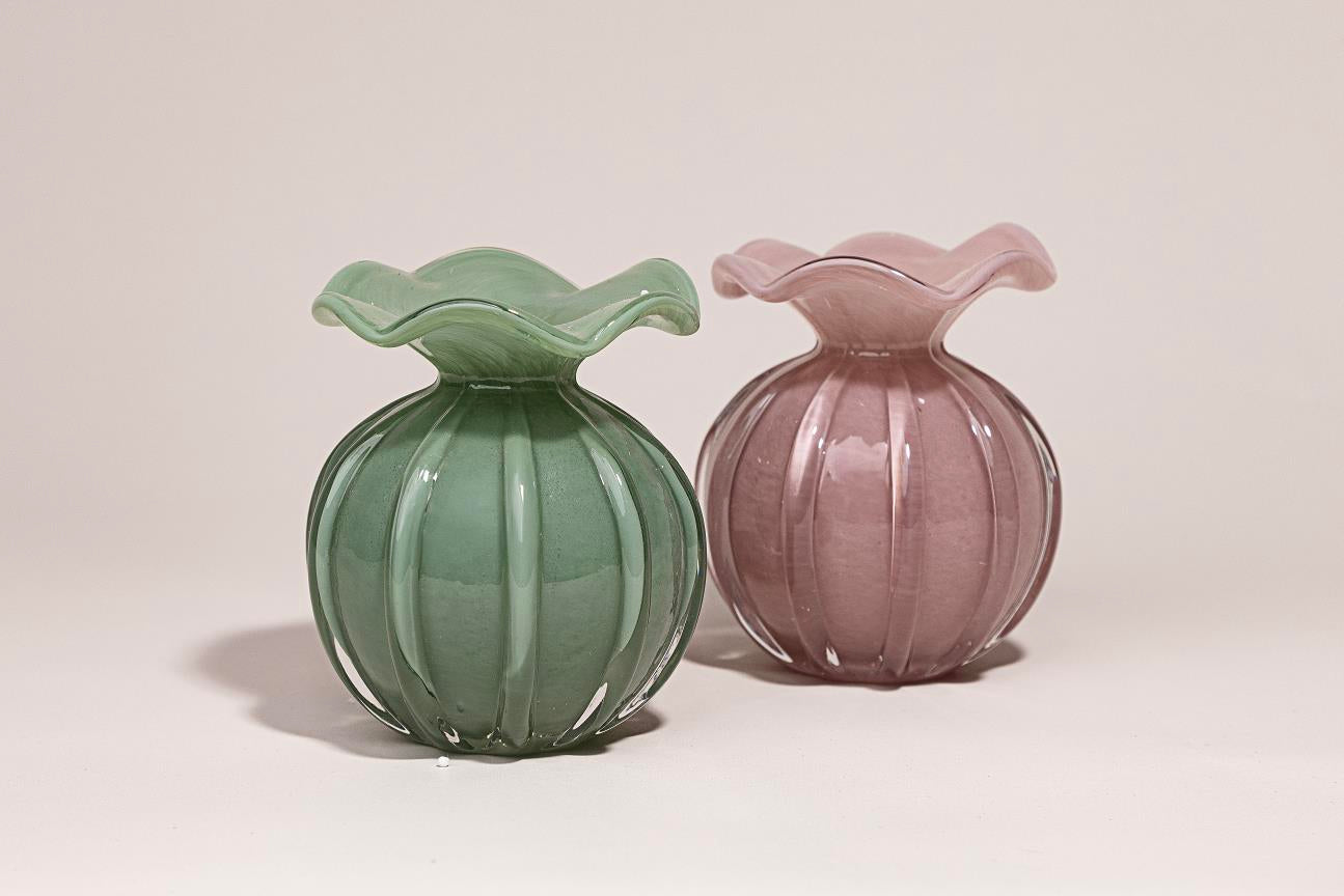 LilyPod – crystal glass vases with fluted silhouette فاخر من أتيليه كاروسيل