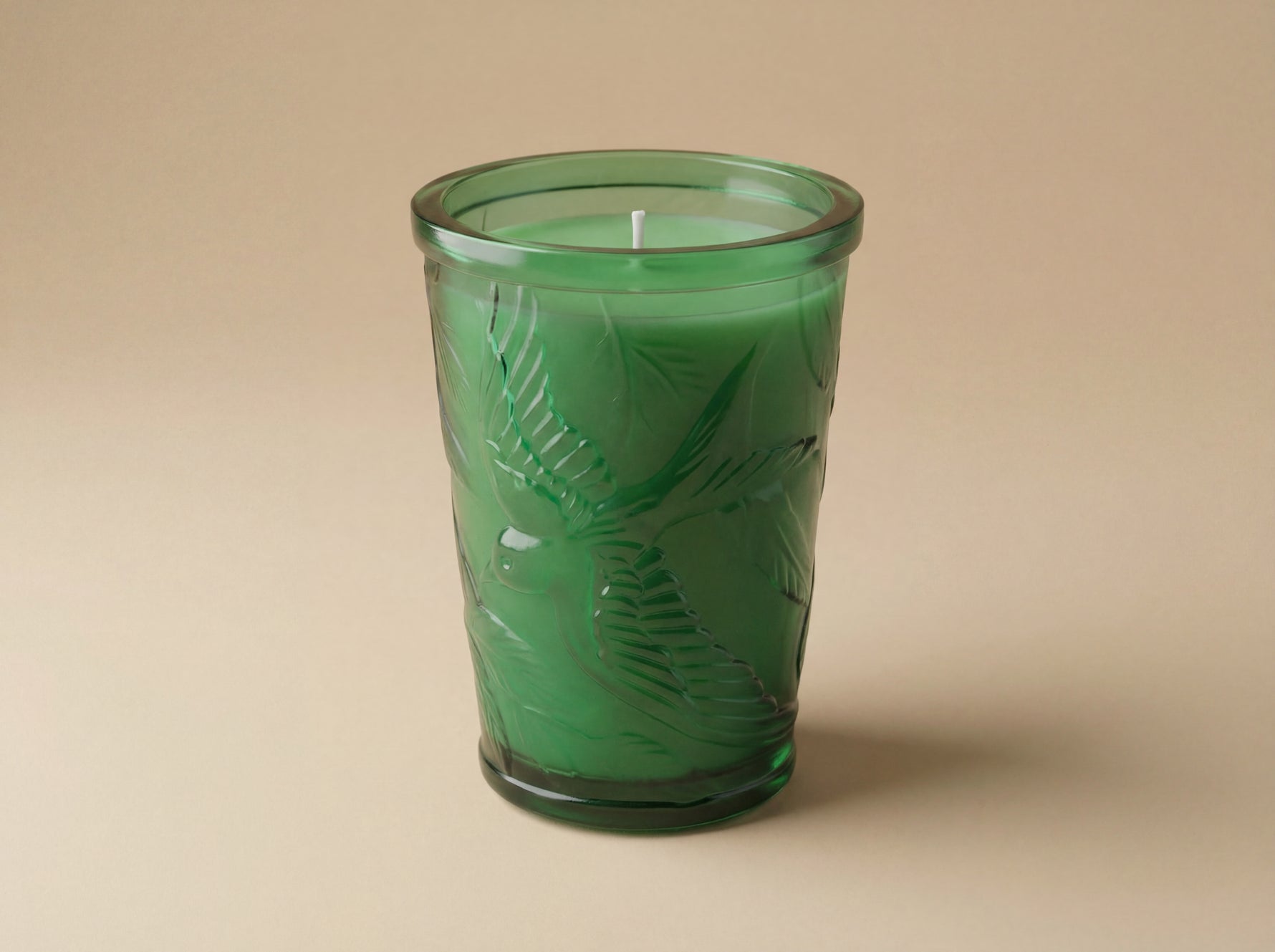 Whispering Wings – crystal candle jar with birds in motion فاخر من أتيليه كاروسيل